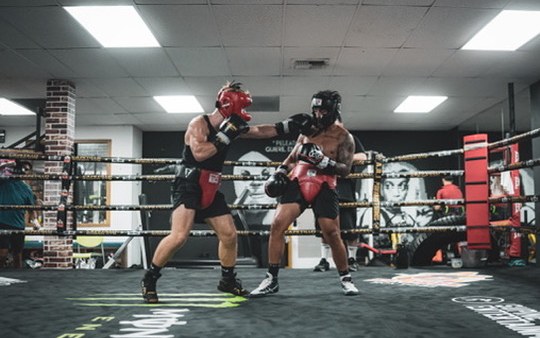 Boxing training session at Top Floor Boxing, Sea Point