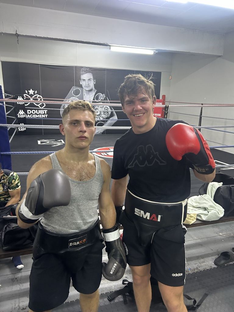 Doron coaching a client in the ring