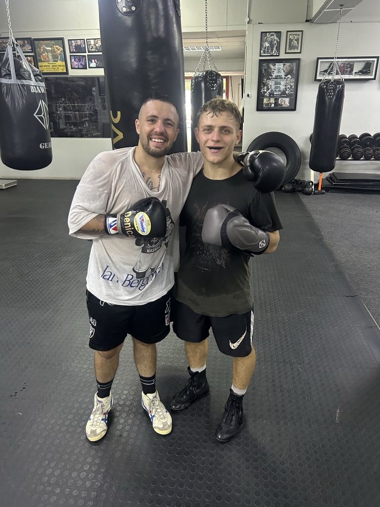 Doron with a client after a training session