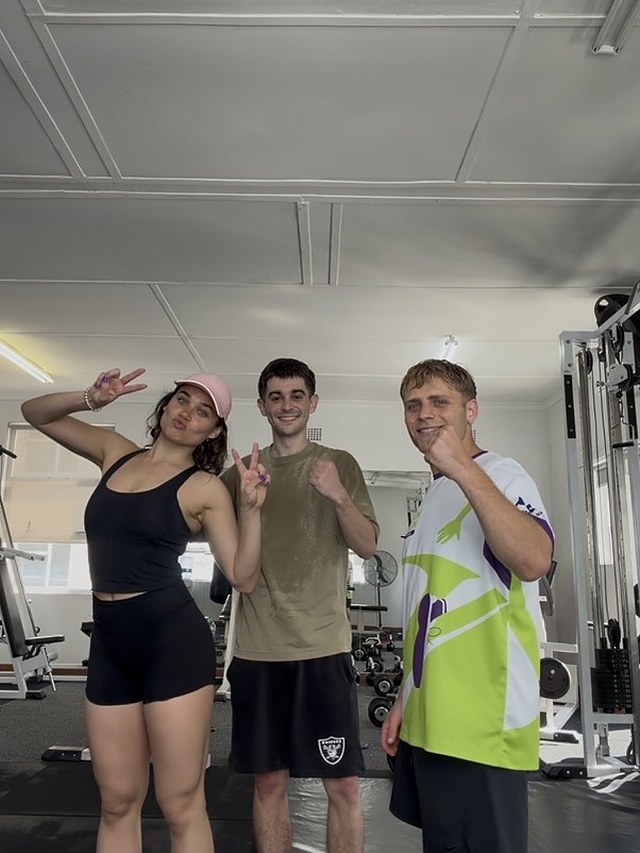 Clients after a private group boxing session at Top Floor Boxing, Sea Point.